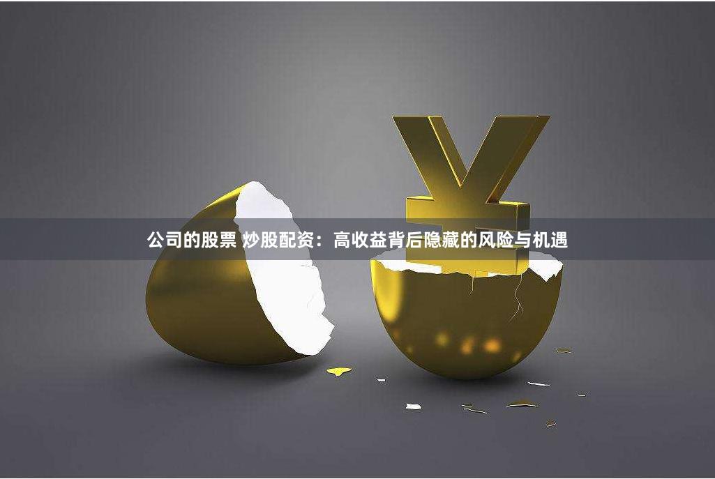 公司的股票 炒股配资：高收益背后隐藏的风险与机遇
